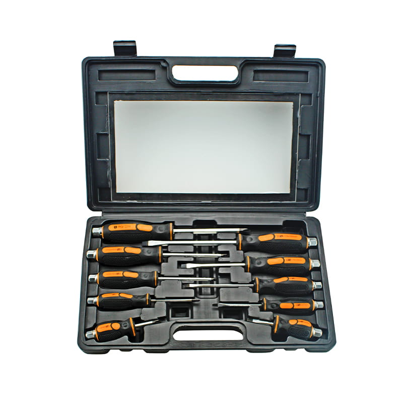 مجموعة مفكات براغي CRV Go-Through من 10 قطع BMC Packaging CRV